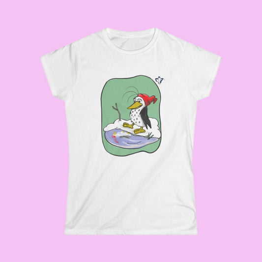 Tee-shirt femme Pingouin glacé