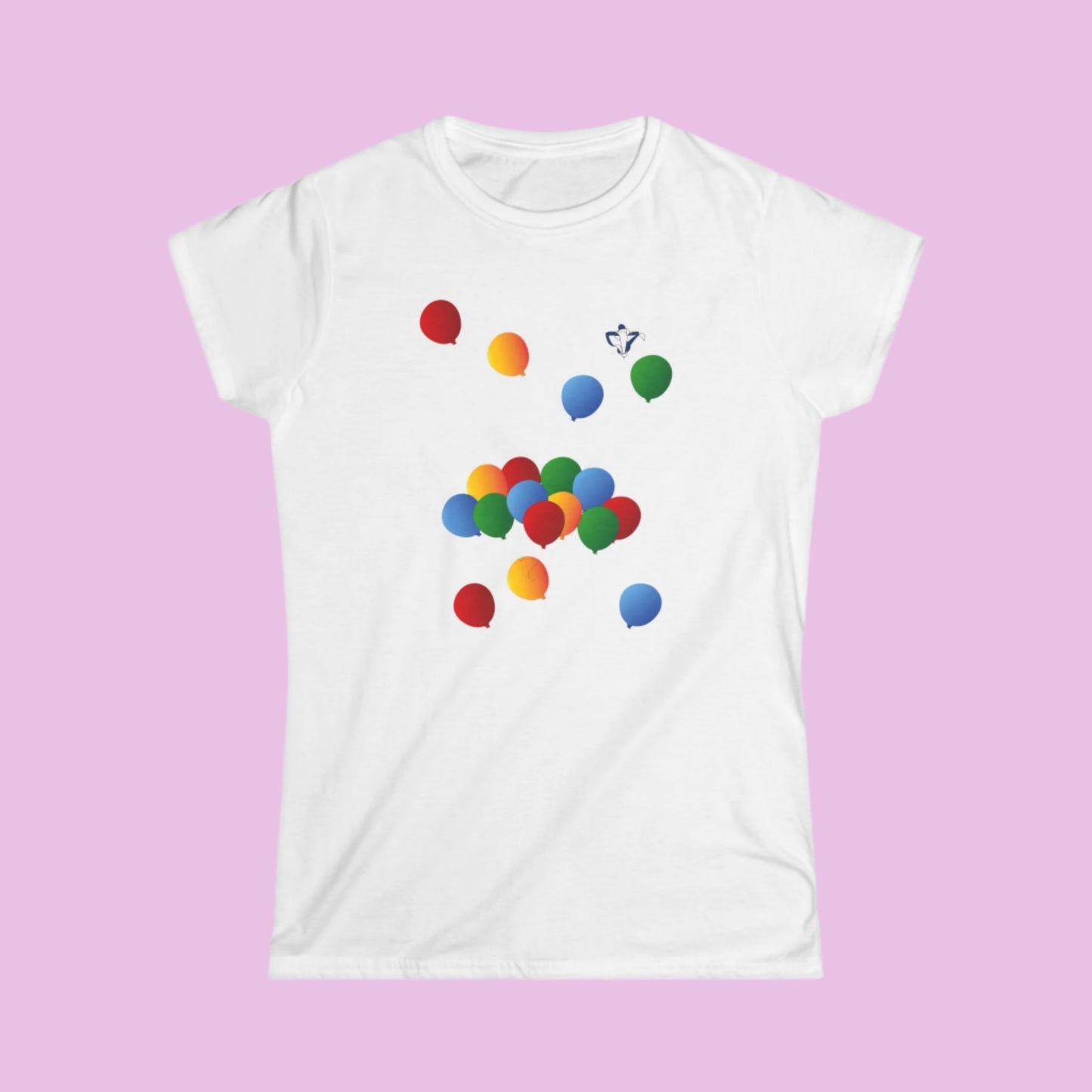 Tee-shirt femme Ballons de couleur (à personnaliser)