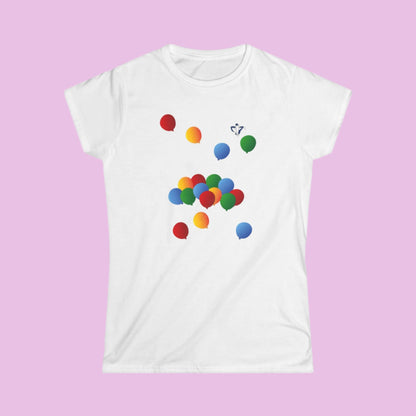 Tee-shirt femme Ballons de couleur (à personnaliser)