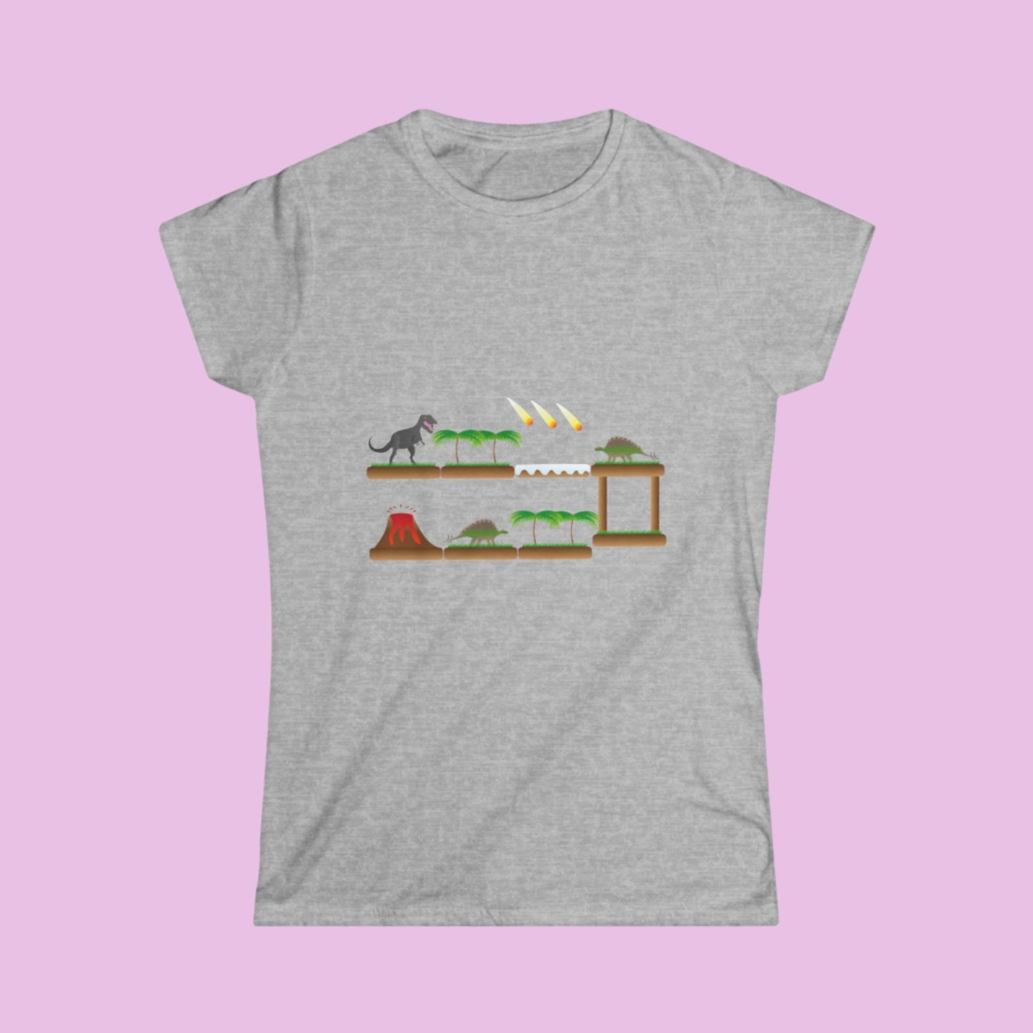 Tee-shirt femme dinosaures