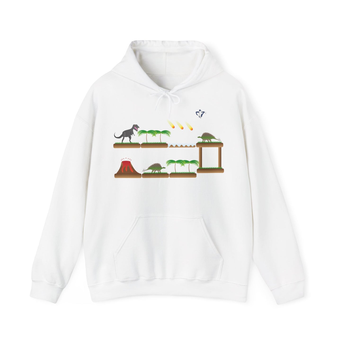 Sweatshirt à capuche adulte mixte Dinosaures (à personnaliser)