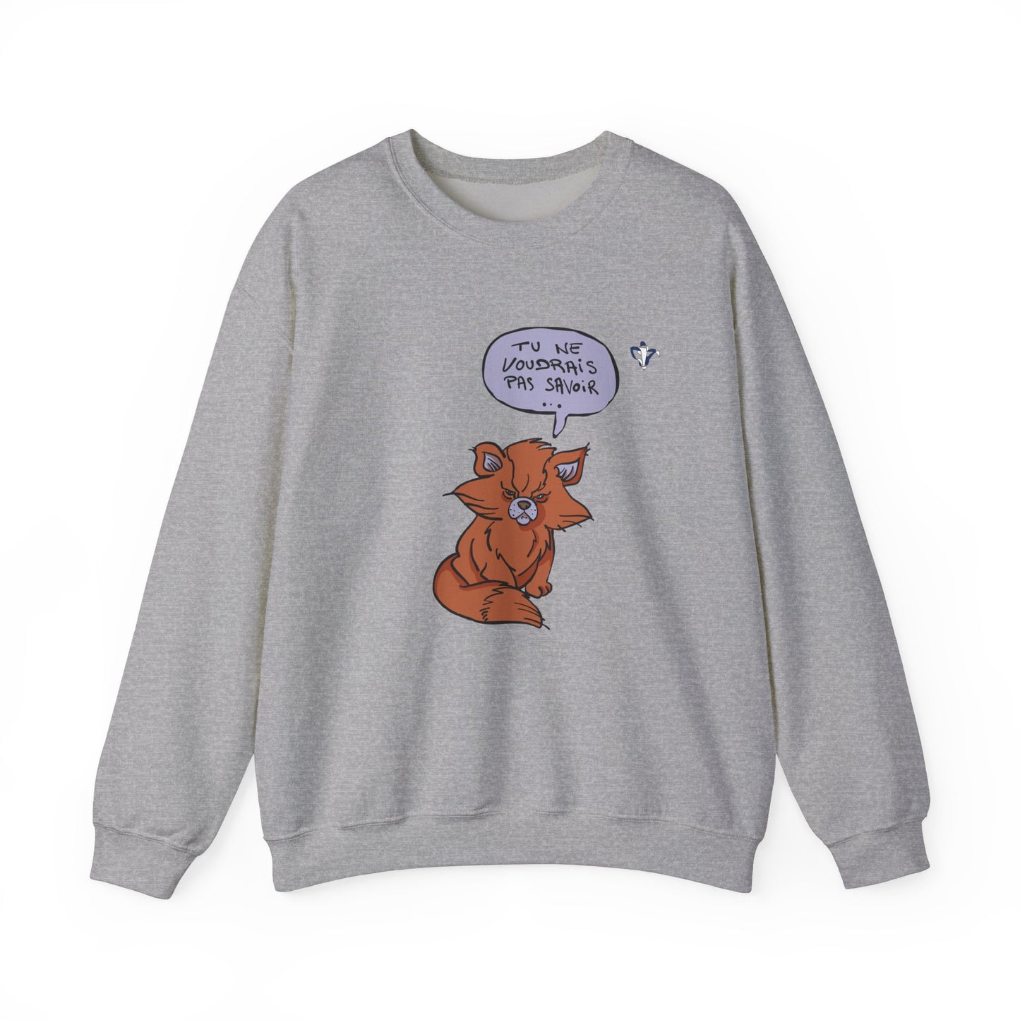 Sweatshirt adulte mixte Chat roux (à personnaliser)