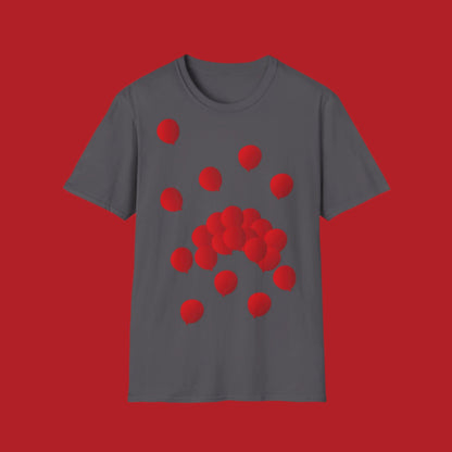 T-Shirt adulte mixte Ballons rouges