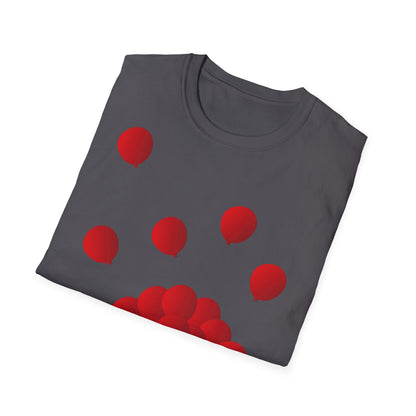 T-Shirt adulte mixte Ballons rouges