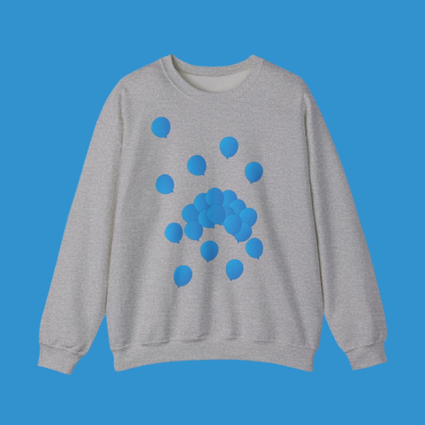 Sweatshirt adulte mixte Ballons bleus