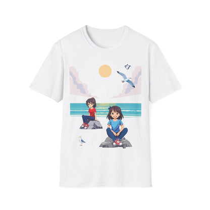 T-Shirt adulte mixte humeurs à la plage (à personnaliser)