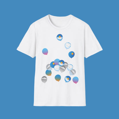 T-Shirt adulte mixte Ballons ciel