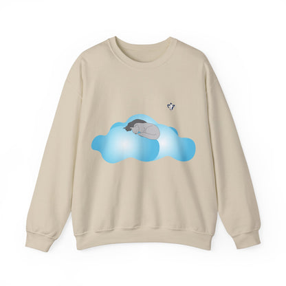 Sweatshirt adulte mixte Petits chats et nuages (à personnaliser)