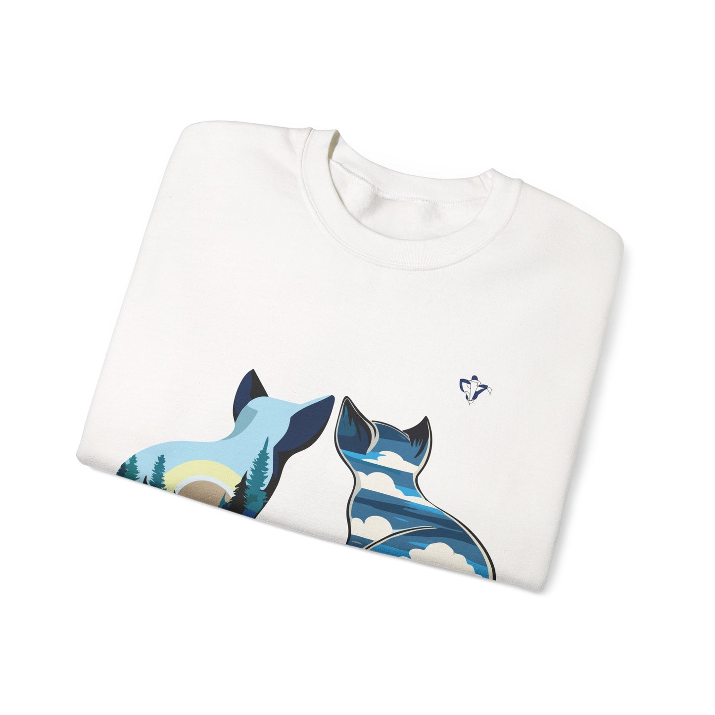 Sweatshirt adulte mixte Chats et nature