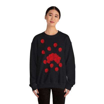 Mixed adult sweatshirt Red balloons 