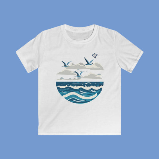 Tee-shirt enfant La mer Personnalisation FACE et MANCHE