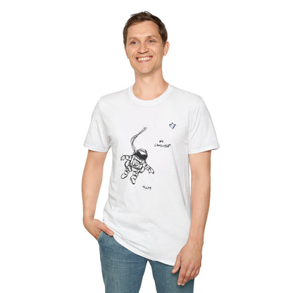 T-Shirt adulte mixte L'astronaute Personnalisation FACE et MANCHE