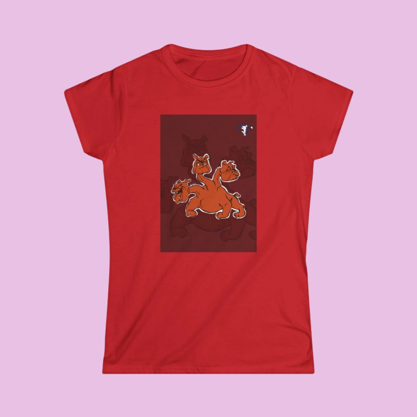 Tee-shirt femme Cerbère avec fond (à personnaliser)