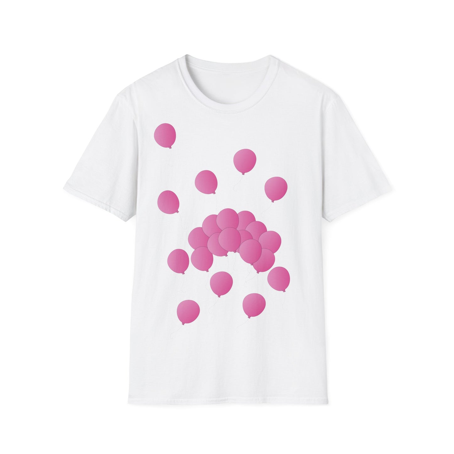 T-Shirt adulte mixte Ballons roses