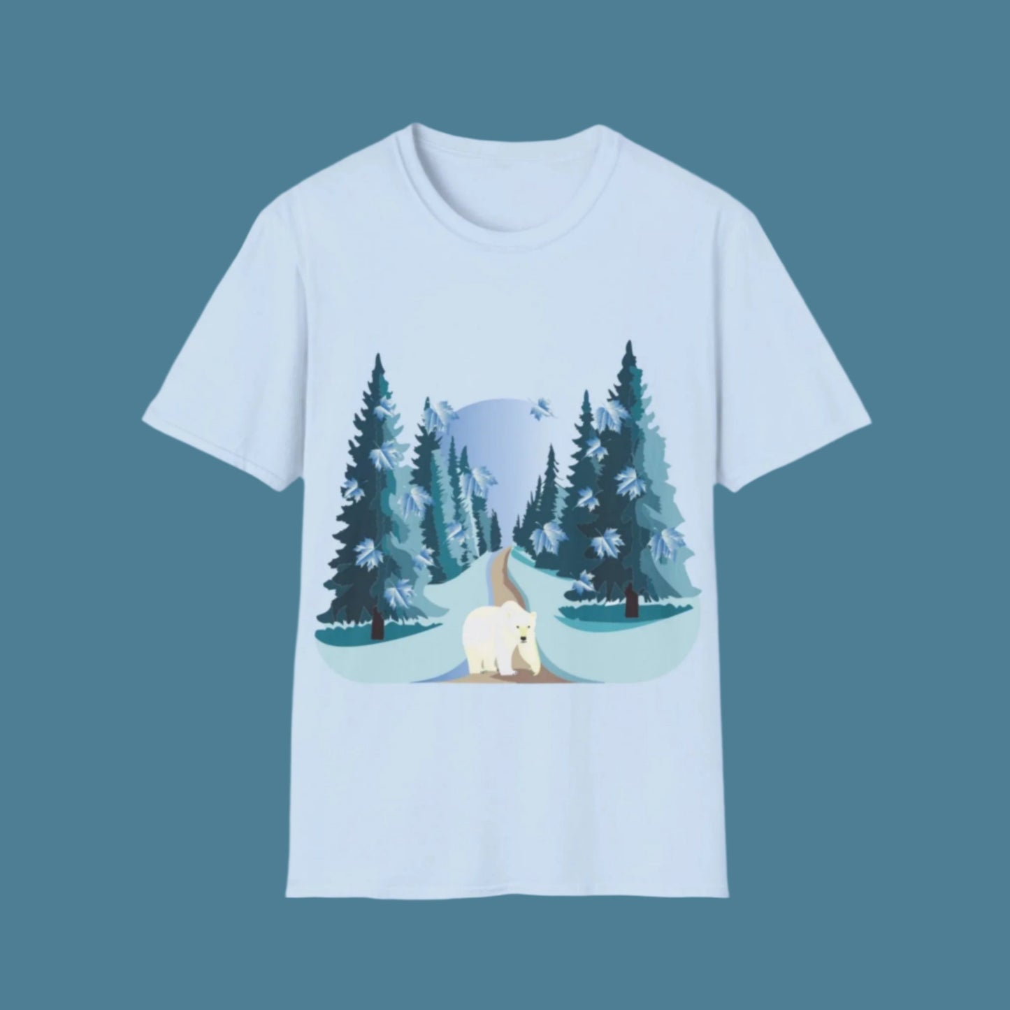 T-Shirt adulte mixte Ours blanc