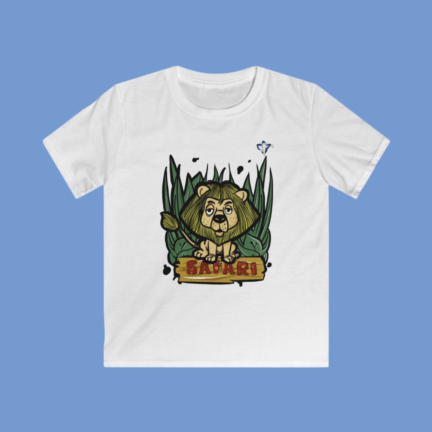 Tee-shirt enfant Lion safari Personnalisation FACE et MANCHE