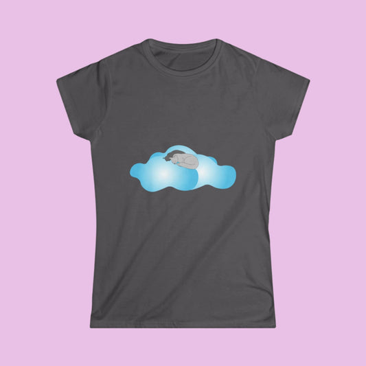 Tee-shirt femme Chats et nuages