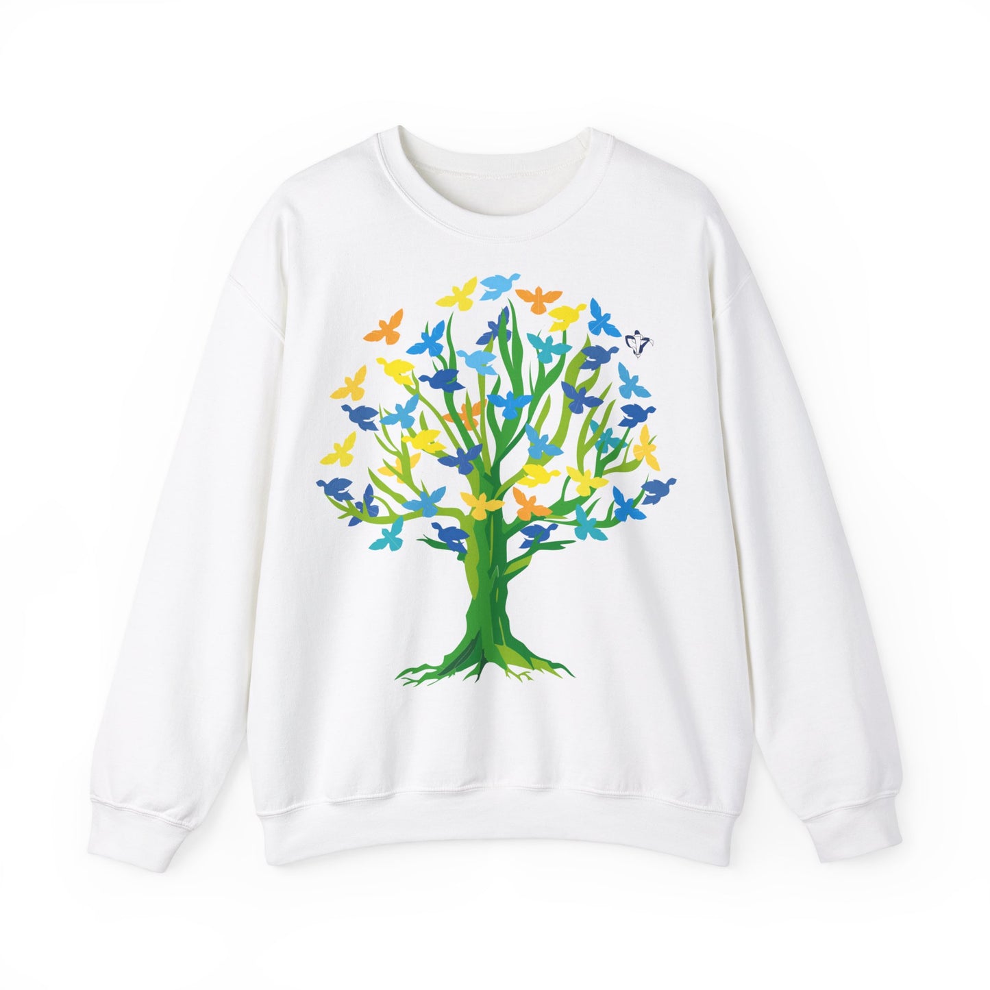 Sweatshirt adute mixte Arbre aux oiseaux (à personnaliser)