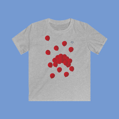 Tee-shirt enfant Ballons rouges (à personnaliser)