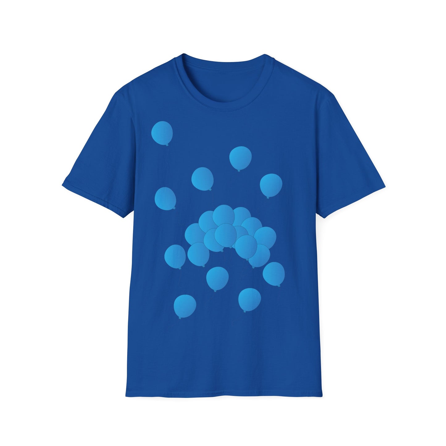 T-Shirt adulte mixte ballons bleus