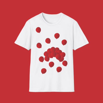 T-Shirt adulte mixte Ballons rouges