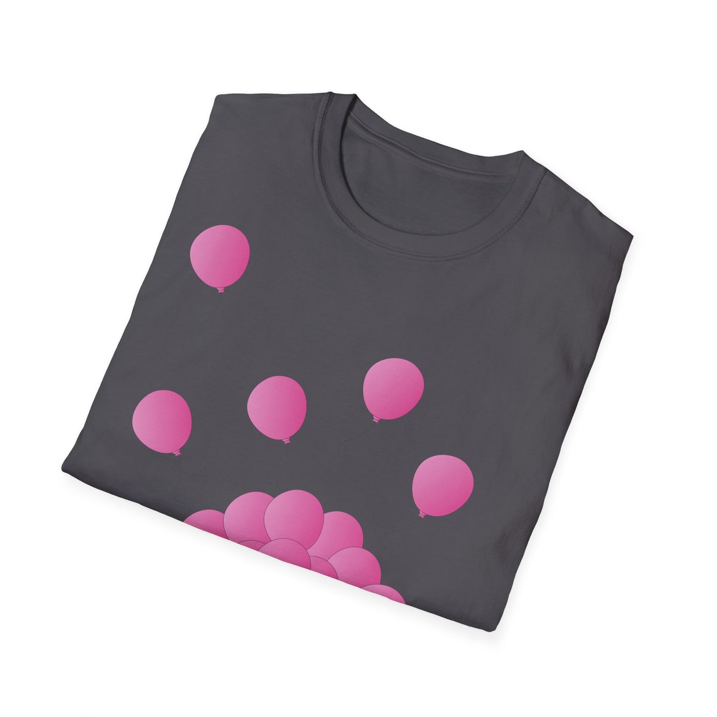 T-Shirt adulte mixte Ballons roses