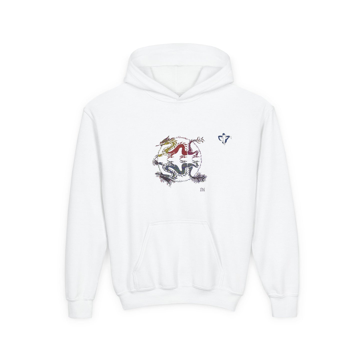 Sweatshirt à capuche enfant Dragons miroir