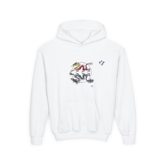 Sweatshirt à capuche enfant Dragons miroir