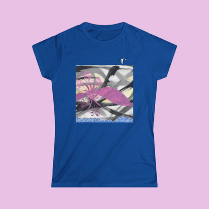 Tee-shirt femme Fleurs roses 2 (à personnaliser)