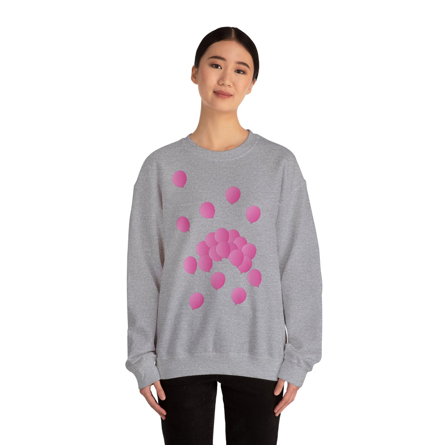 Sweatshirt adulte mixte Ballons roses