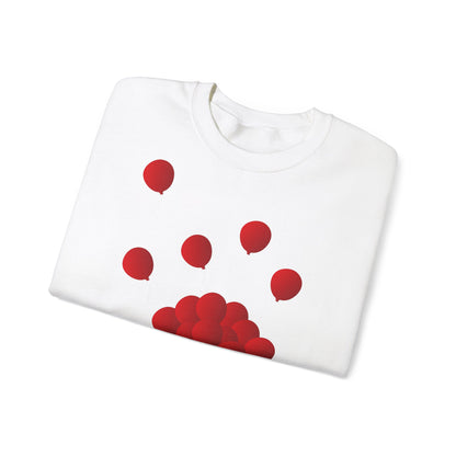 Mixed adult sweatshirt Red balloons 