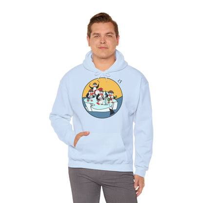 Sweatshirt à capuche Pingouins