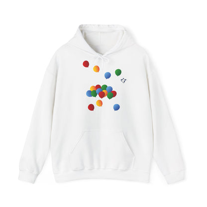 Sweatshirt à capuche adulte mixte Ballons de couleur