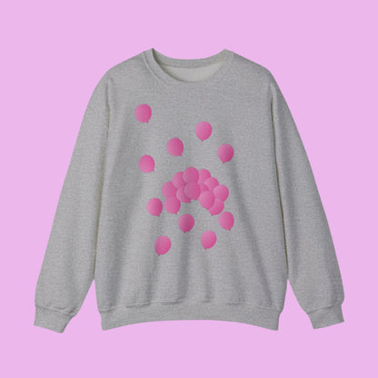 Sweatshirt adulte mixte Ballons roses