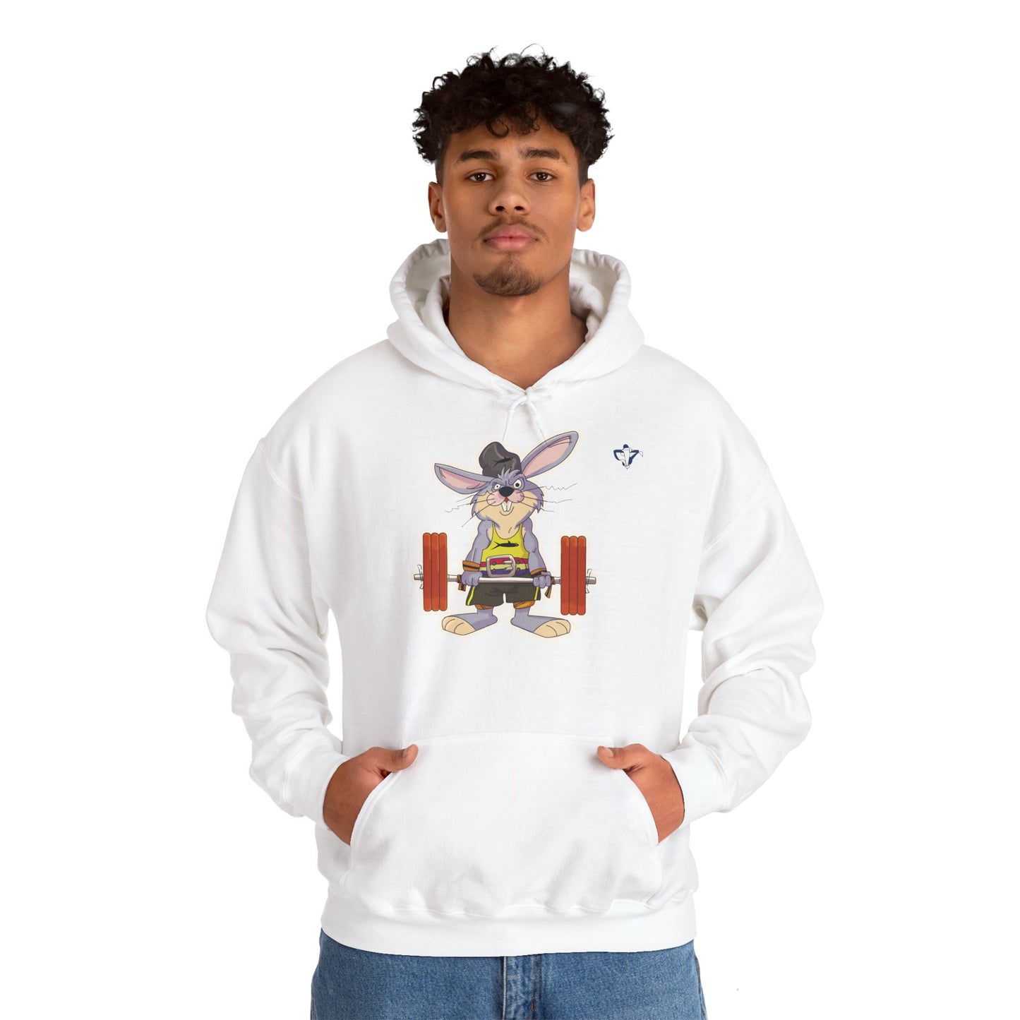 Sweatshirt à capuche adulte mixte Lapin muscu