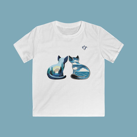 Tee-shirt enfant Chats et nature Personnalisation FACE