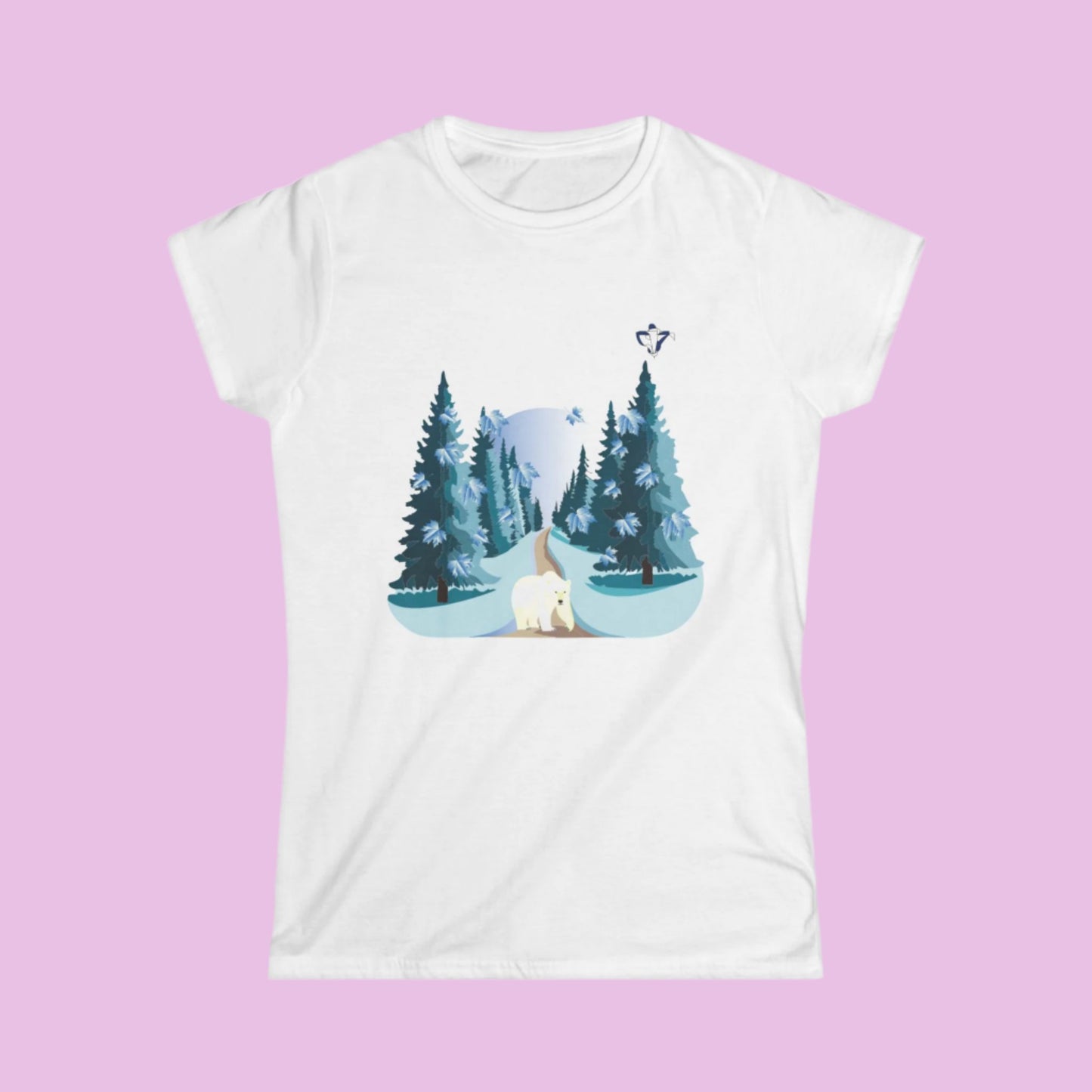 Tee-shirt femme Ours blanc(à personnaliser)