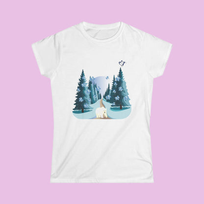 Tee-shirt femme Ours blanc(à personnaliser)