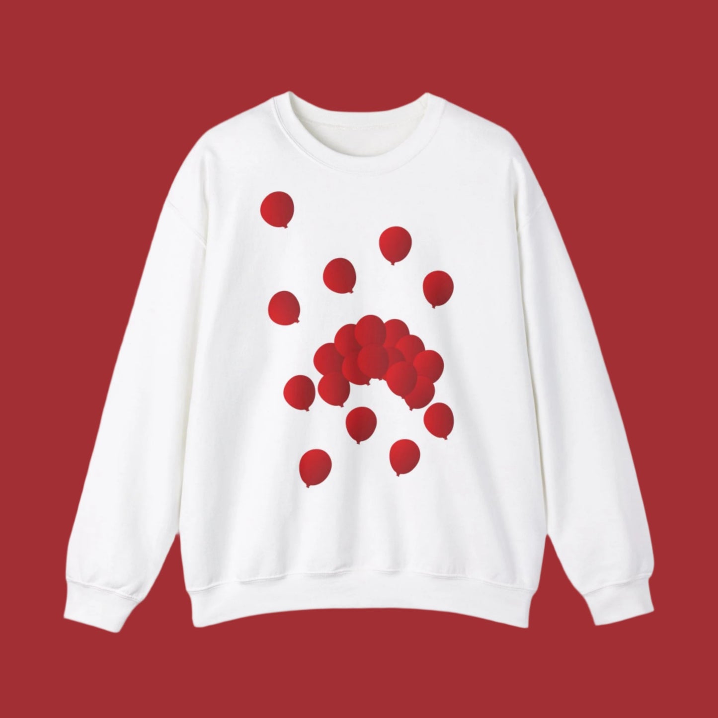 Sweatshirt adulte mixte Ballons rouges