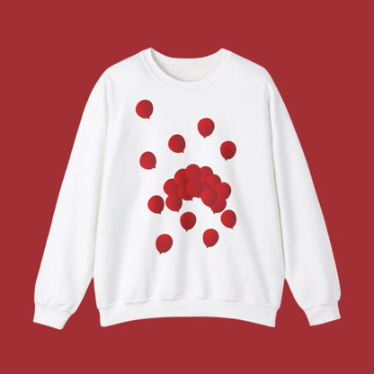 Mixed adult sweatshirt Red balloons 