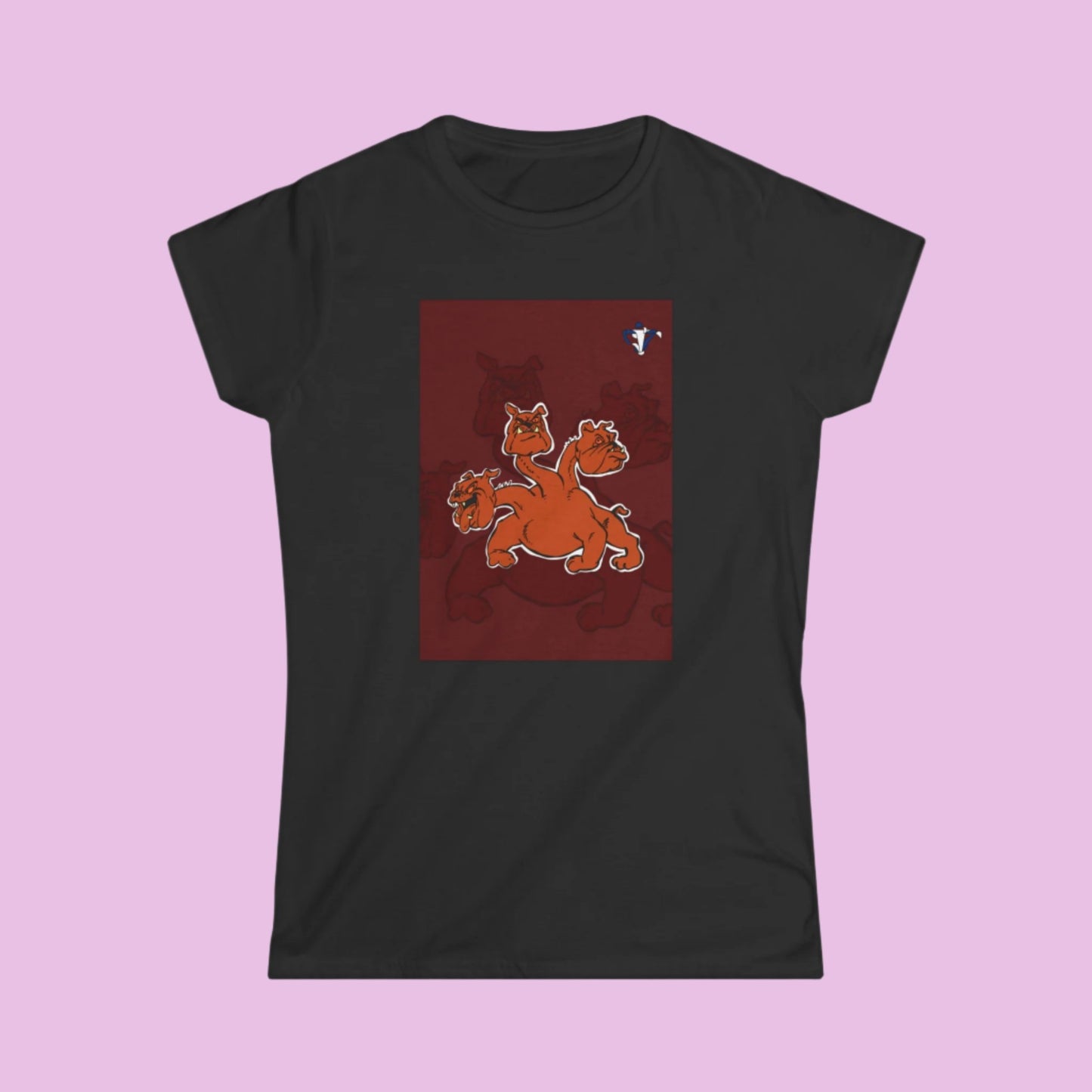 Tee-shirt femme Cerbère avec fond (à personnaliser)