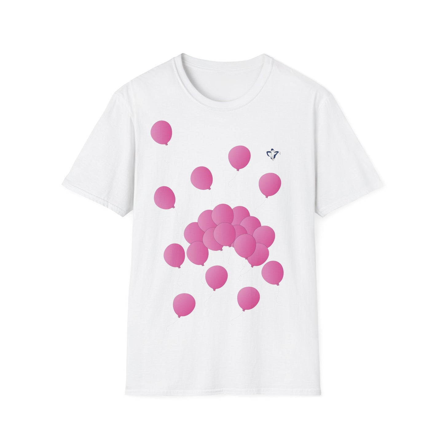 T-Shirt adulte mixte Ballons roses (à personnaliser)