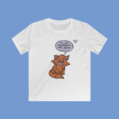 Tee-shirt enfant Chat roux Personnalisation FACE et MANCHE