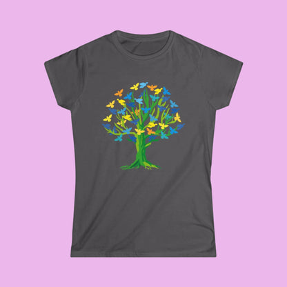 Tee-shirt femme l'arbre aux oiseaux