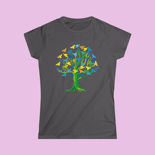 Tee-shirt femme l'arbre aux oiseaux