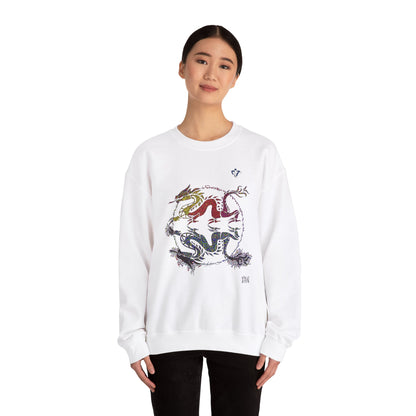 Sweatshirt adulte mixte Dragons miroir (à personnaliser)