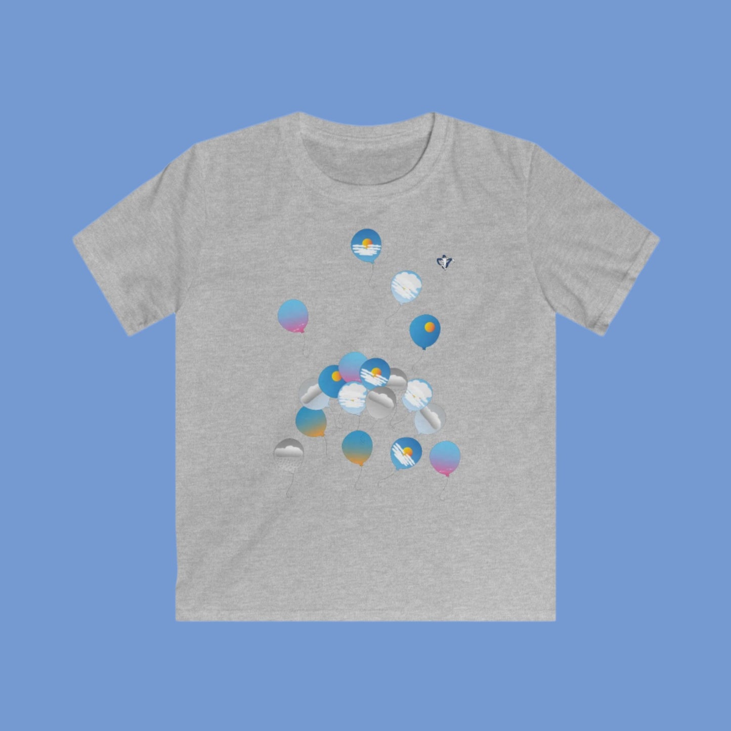 Tee-shirt enfant Ballons ciel (à personnaliser)